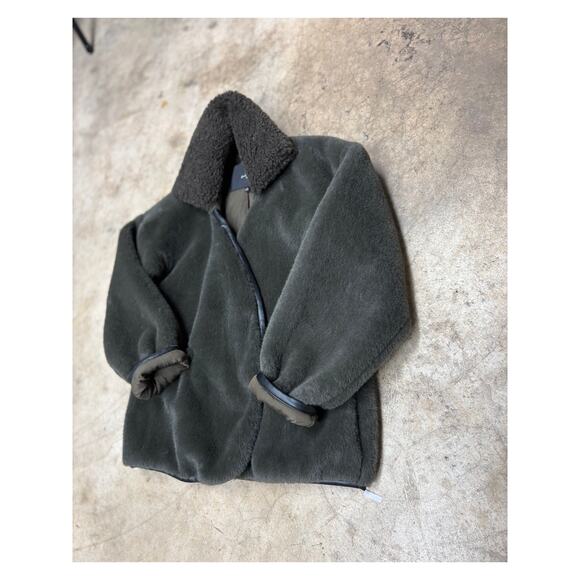 7 For All Mankind Faux Fur Teddy Coat – Sherpa Collar Plush Jacket – Women’s S - Picture 5 of 12